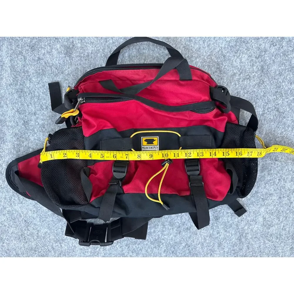 Mountainsmith Day Lumbar Pack With YKK Black and Red Adjustable Straps
